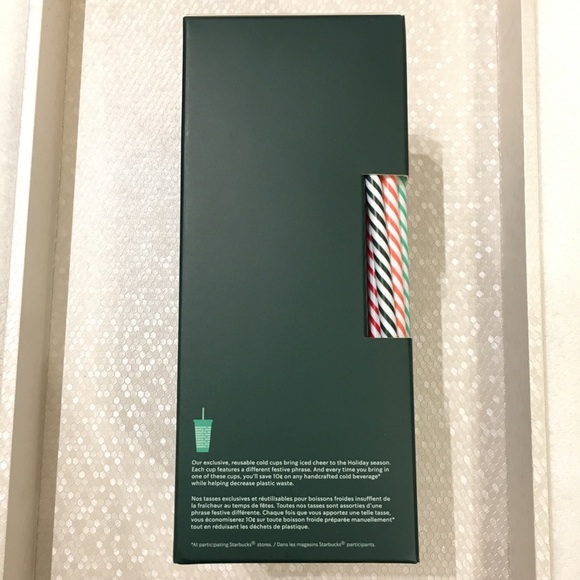 Starbucks Holliday Reusable Cold Cups 5 pack - Picture 4 of 4